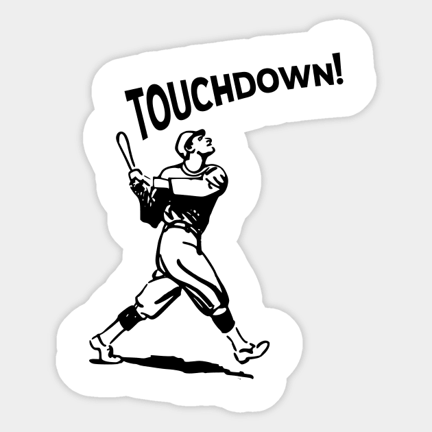 Baseball - Touchdown Sticker by KickStart Molly